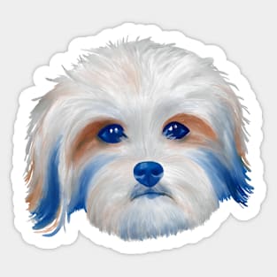 Cute dog face Sticker